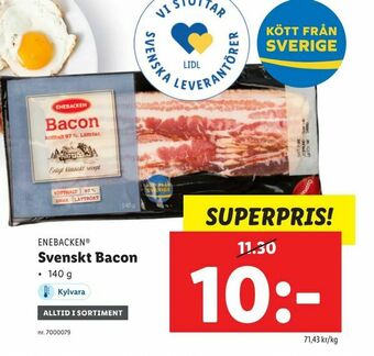 Lidl Svenskt Bacon erbjuda
