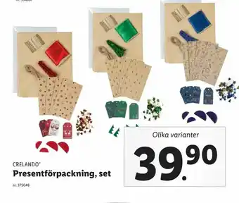 Presentförpackning, set