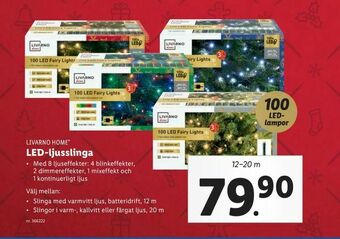 Lidl LED-ljusslinga erbjuda