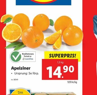 Lidl Apelsiner erbjuda
