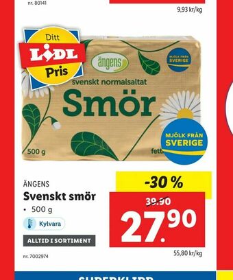 Lidl Svenskt smör erbjuda