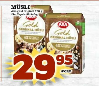 Bonum Matmarknad Müsli erbjuda