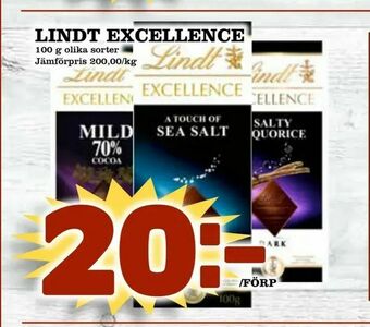 Bonum Matmarknad Lindt excellence erbjuda