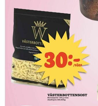 Bonum Matmarknad Västerbottensost erbjuda