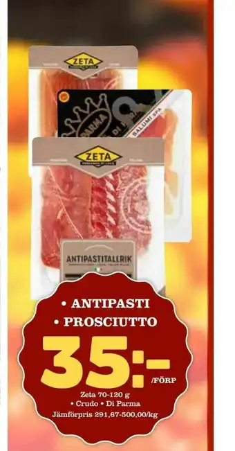antipasti • prosciutto