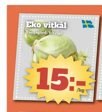 Bonum Matmarknad Eko vitkål erbjuda