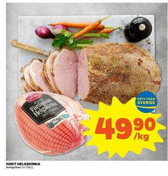 Coop Extra Kokt helgskinka erbjuda