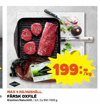 Färsk oxfilé