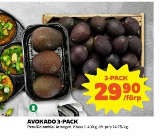 Coop Extra Avokado 3-pack erbjuda