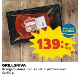 Coop Gudruns grillskiva erbjuda