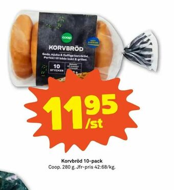 Coop Forum Korvbröd 10-pack erbjuda