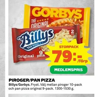 Coop Konsum Piroger/pan pizza erbjuda