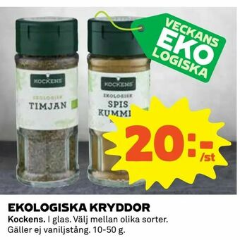 Coop Konsum Ekologiska kryddor erbjuda