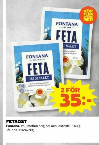 Coop Daglivs Fetaost erbjuda