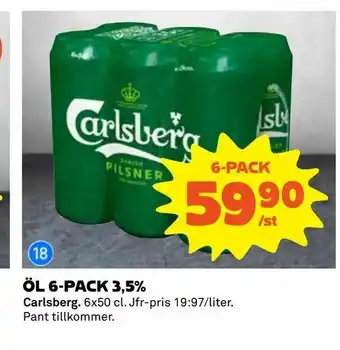 Öl 6-pack 3,5%