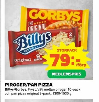 Coop Daglivs Piroger/pan pizza erbjuda