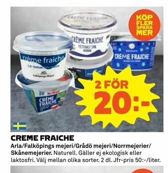 Coop Daglivs Creme fraiche erbjuda