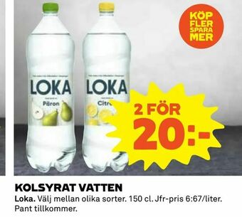 Coop Daglivs Kolsyrat vatten erbjuda