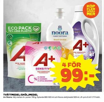 Coop Daglivs Tvättmedel/sköljmedel erbjuda