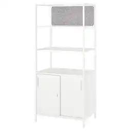 IKEA Trotten Skåp m skjutdrr/noteringstavla, vit, 80x180 cm erbjuda