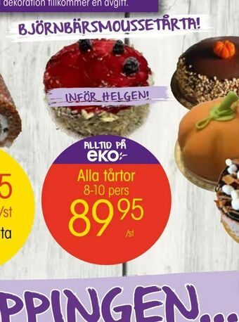 EKO Alla tårtor erbjuda