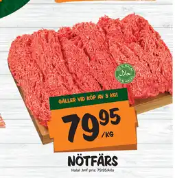 Bazaar Food market NÖTFÄRS erbjuda