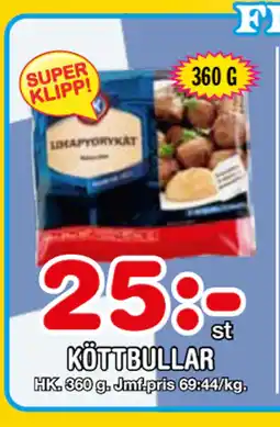Nya Pulsen KÖTTBULLAR erbjuda