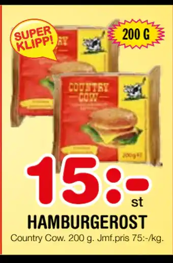 Nya Pulsen HAMBURGEROST erbjuda