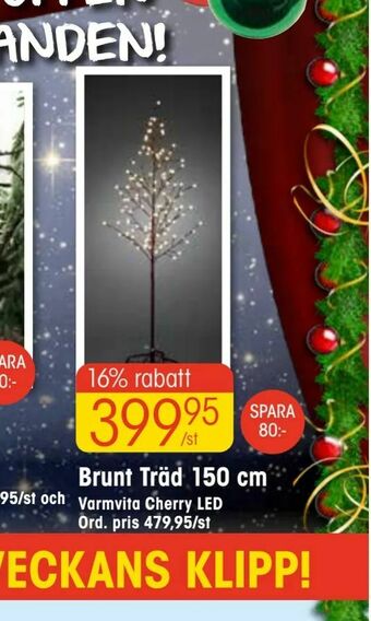EKO Brunt Träd 150 cm erbjuda