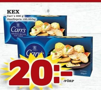 minmatbutik Kex erbjuda