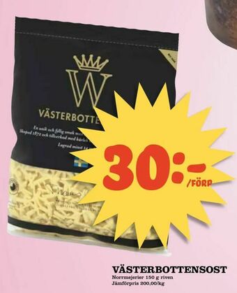 Nelins Västerbottensost erbjuda