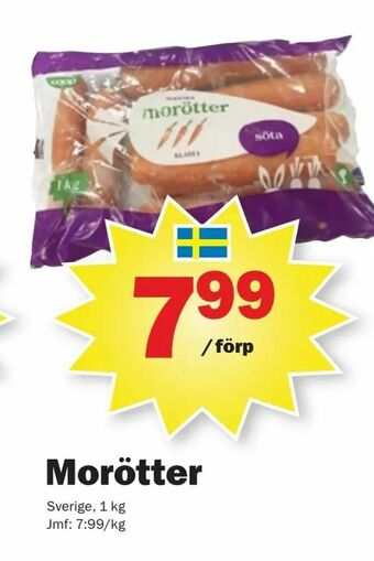 Pekås Morötter erbjuda
