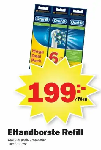Pekås Eltandborste Refill erbjuda