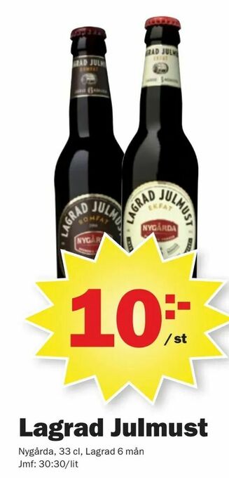 Pekås Lagrad Julmust erbjuda