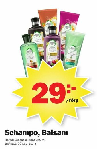 Pekås Schampo, Balsam erbjuda