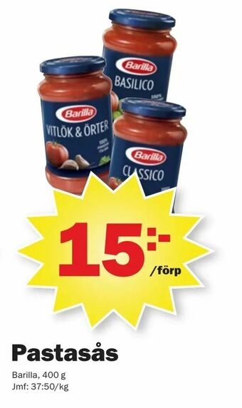 Pekås Pastasås erbjuda