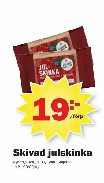 Pekås Skivad julskinka erbjuda