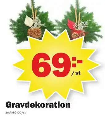 Gravdekoration