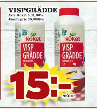 Prisma Mat Vispgrädde erbjuda