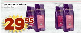 Prisma Mat Kaffe hela bönor erbjuda