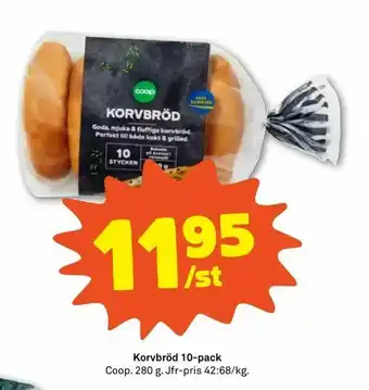 Stora Coop Korvbröd 10-pack erbjuda