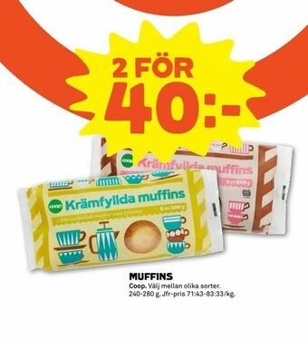 Stora Coop Muffins erbjuda