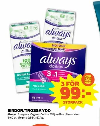 Stora Coop Bindor/trosskydd erbjuda