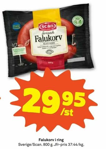 Stora Coop Falukorv i ring erbjuda