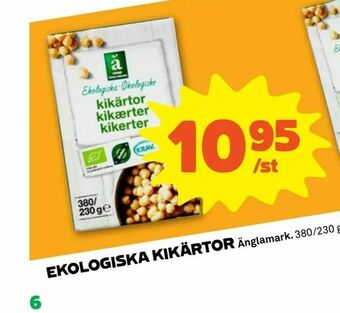 Stora Coop Ekologiska kikärtor erbjuda