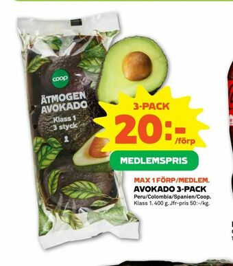 Stora Coop Avokado 3-pack erbjuda