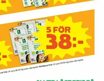Stora Coop Ekologiska kikärtor erbjuda