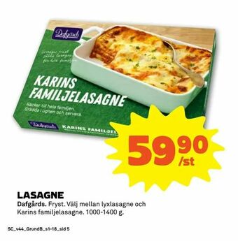 Stora Coop Lasagne erbjuda