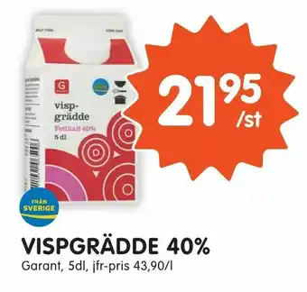 Tempo Vispgrädde 40% erbjuda