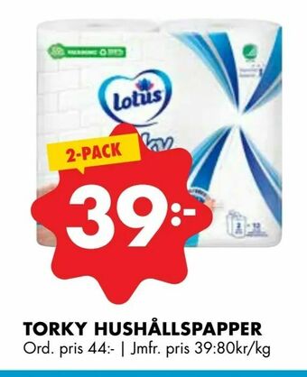 ÖoB Torky hushållspapper erbjuda
